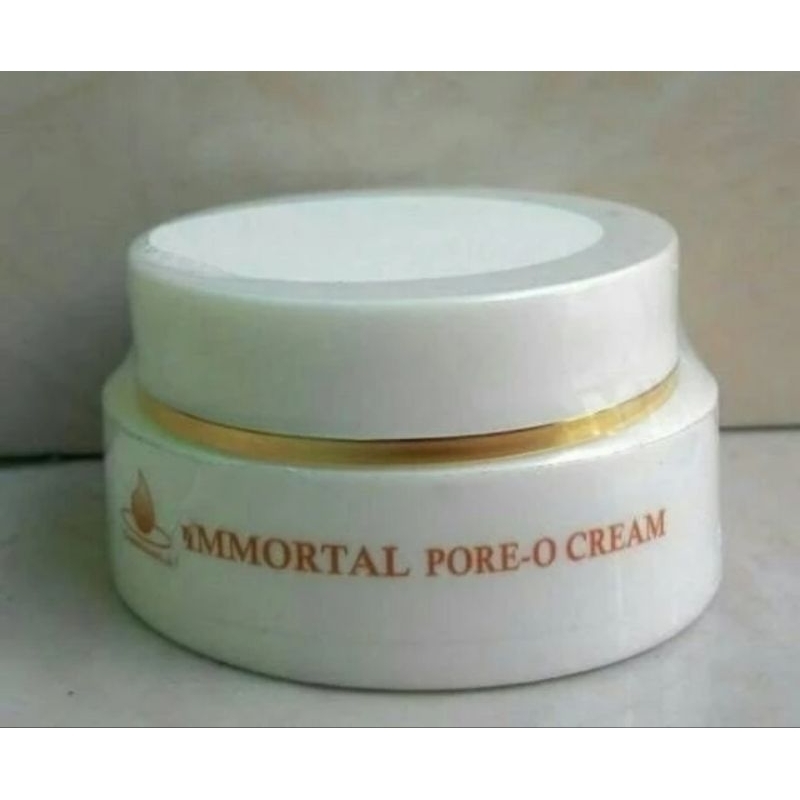Immortal Pore- O Cream - krim peringkas pori wajah - mengecilkan pori - BPOM
