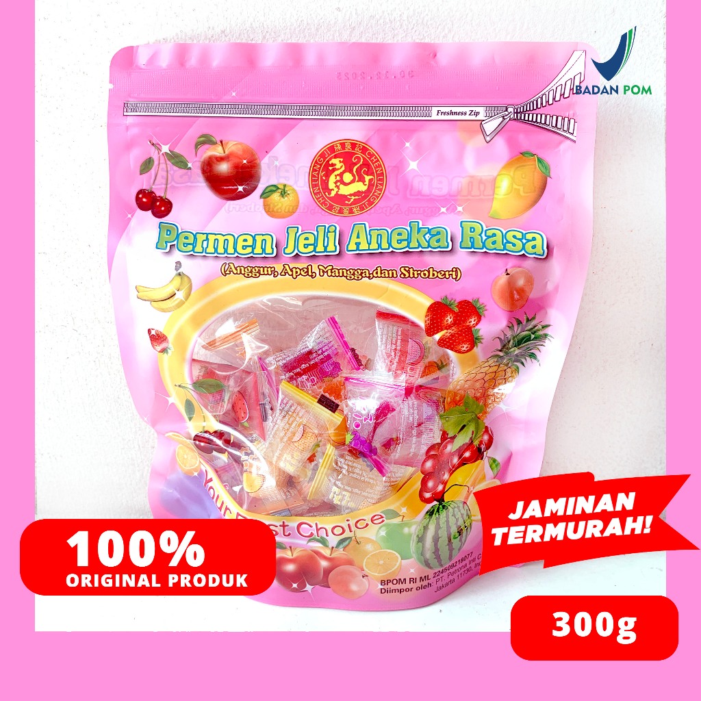 

PERMEN JELLY ANEKA RASA 300 GRAM CHEN LIANG JI YOUR BEST CHOICE