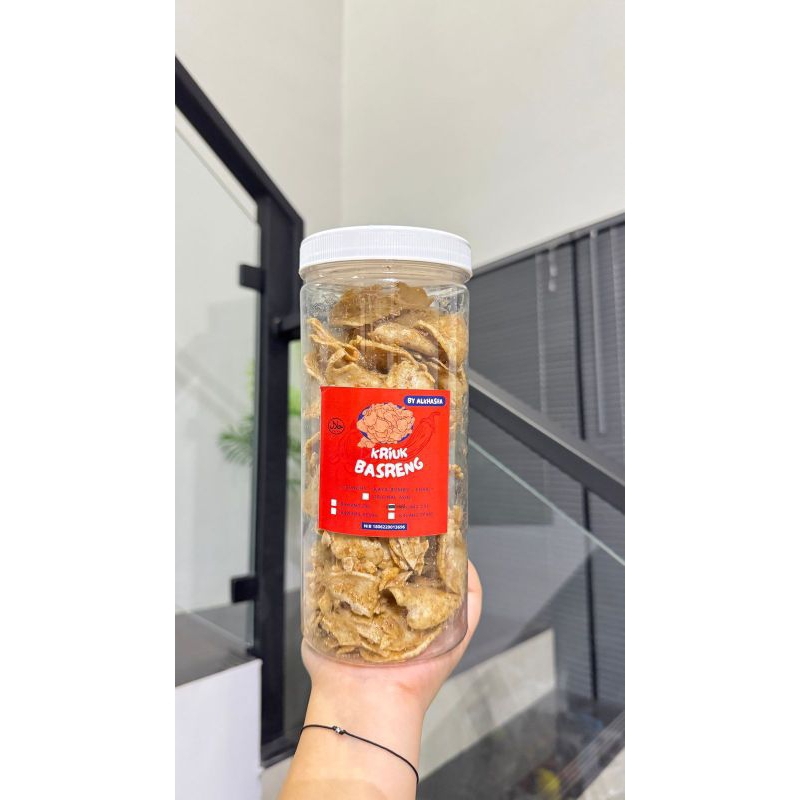 

Basreng Kriuk bumbu kacang UK toples 1,3 L