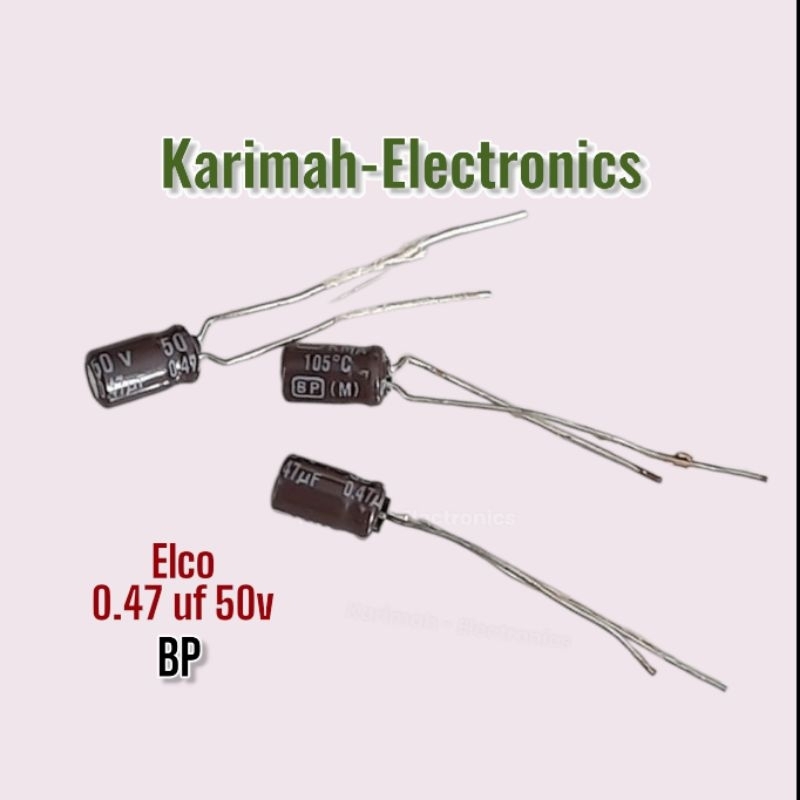 0.47uf 50v Elco Non Polar Bipolar