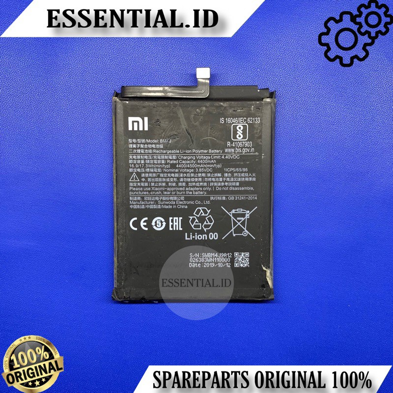BATERAI BATRE BATRAI BM4J XIAOMI REDMI NOTE 8 PRO ORIGINAL COPOTAN