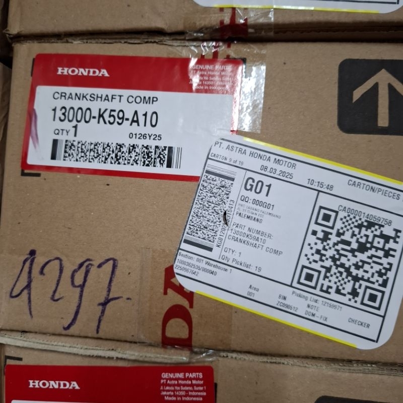 AS KRUK AS CRANKSHAFT BANDUL VARIO K59 13000-K59-A10