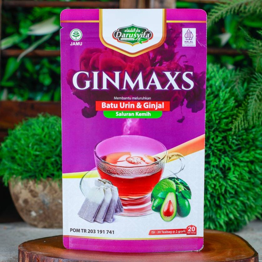 

Teh Celup GINMAX Detox Ginjal D-GIN Darusyifa atasi Asam Urat