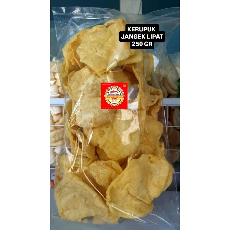 

250 GR KERUPUK KEMPLANG JANGEK LIPAT