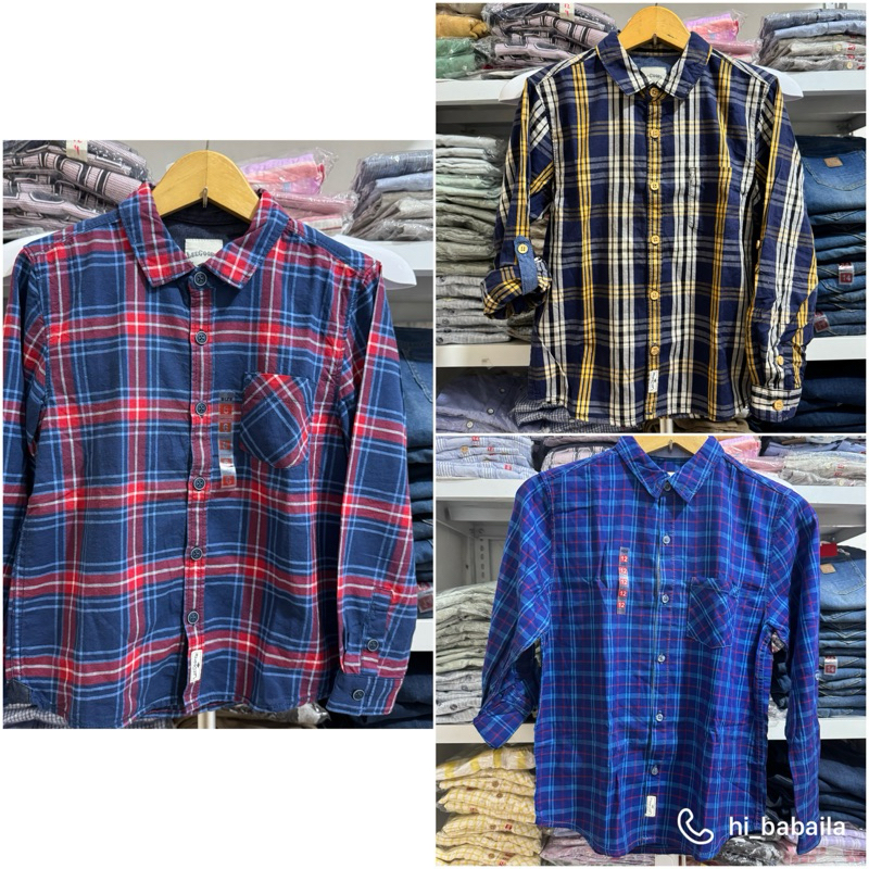 Lee Cooper Kids Kemeja Lengan Panjang Anak Laki-laki Kotak
