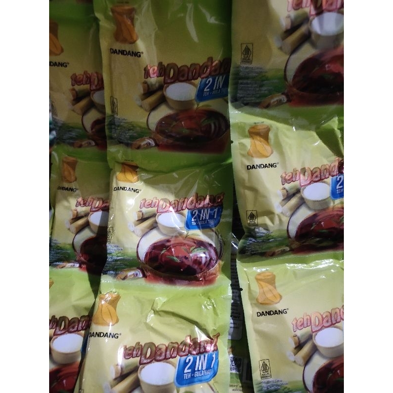 

(Bonus Gelas) 4 Renceng Teh Dandang Celup 2in1 Gula Tebu Praktis