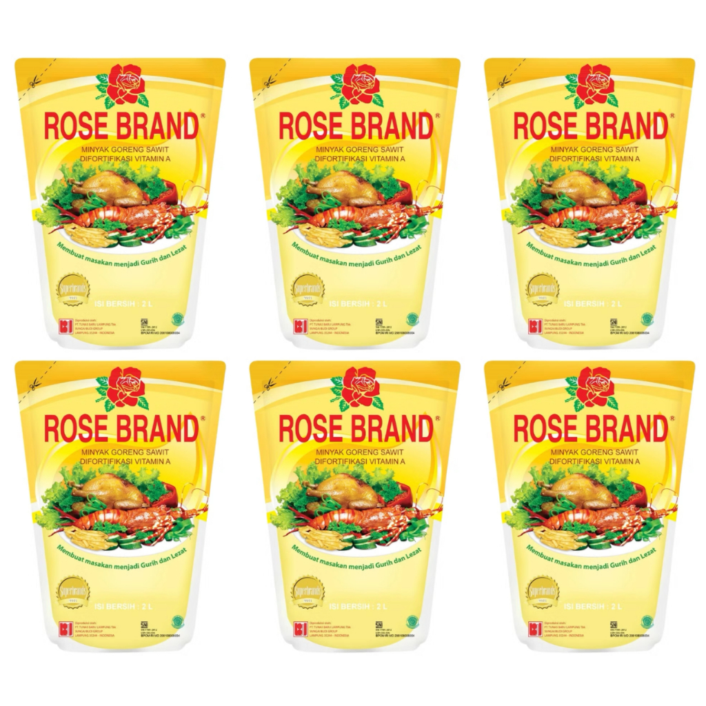 

Rosebrand 1 Dus 2 Liter Isi 6 Pouch Minyak Goreng