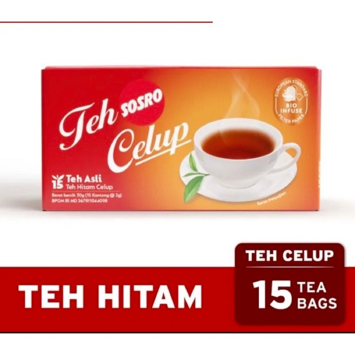 

Teh Celup Sosro isi 15 ( 15 tea bags )