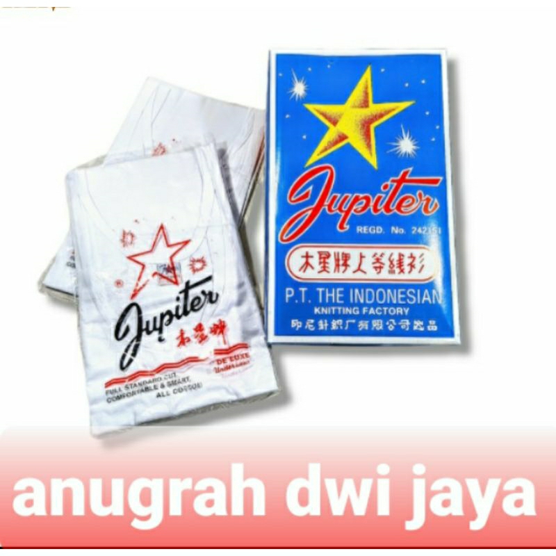 singlet dan kaos oblong yupiter