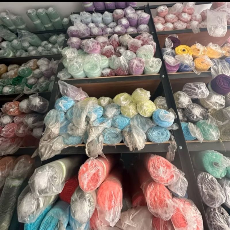 1 Roll Kain Katun Linen Rami 50 Yard Lembut Dan Kaku