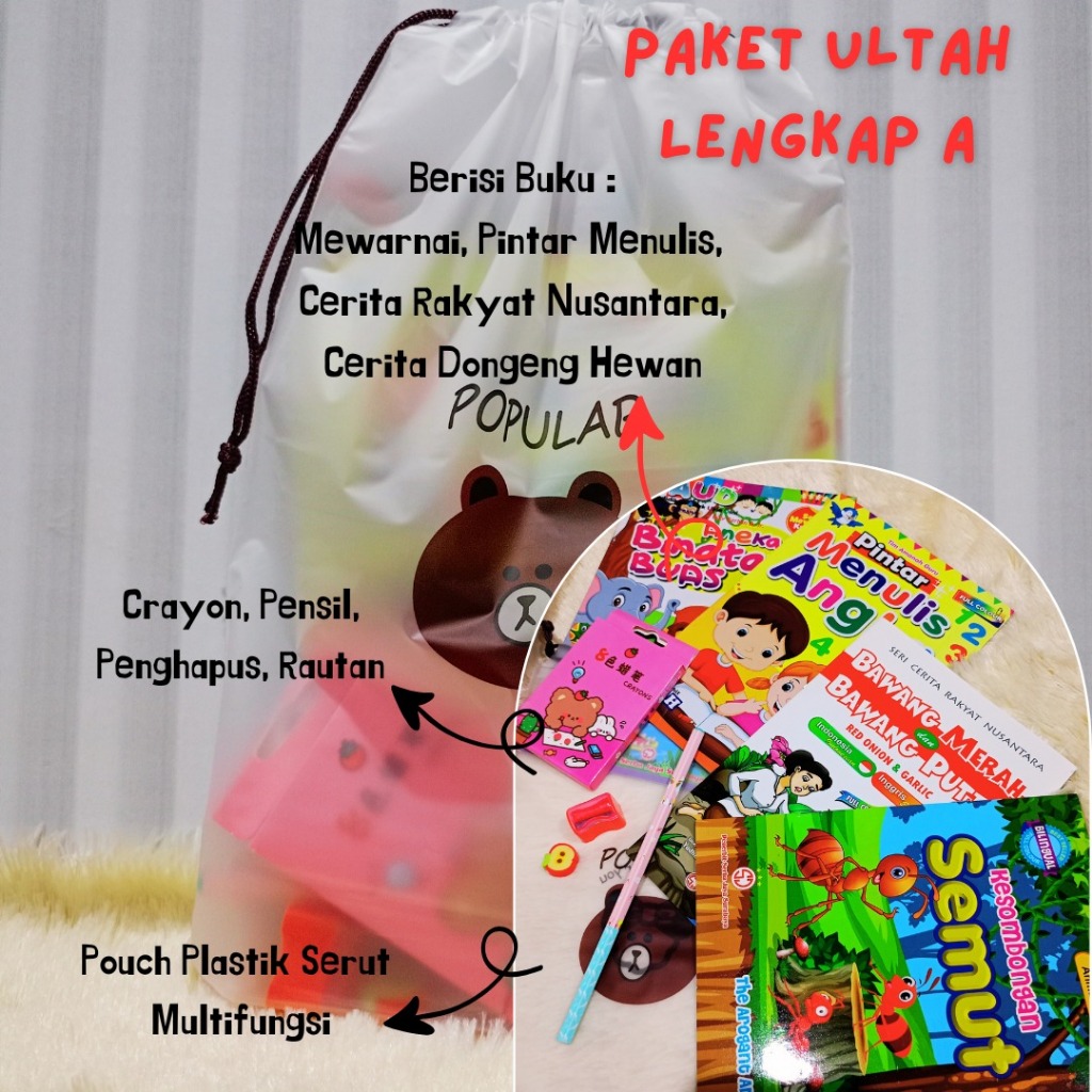 

Set Hadiah (Hampers) Ulang Tahun TK dan Paud / Souvenir Ultah Dongeng Cerita Anak