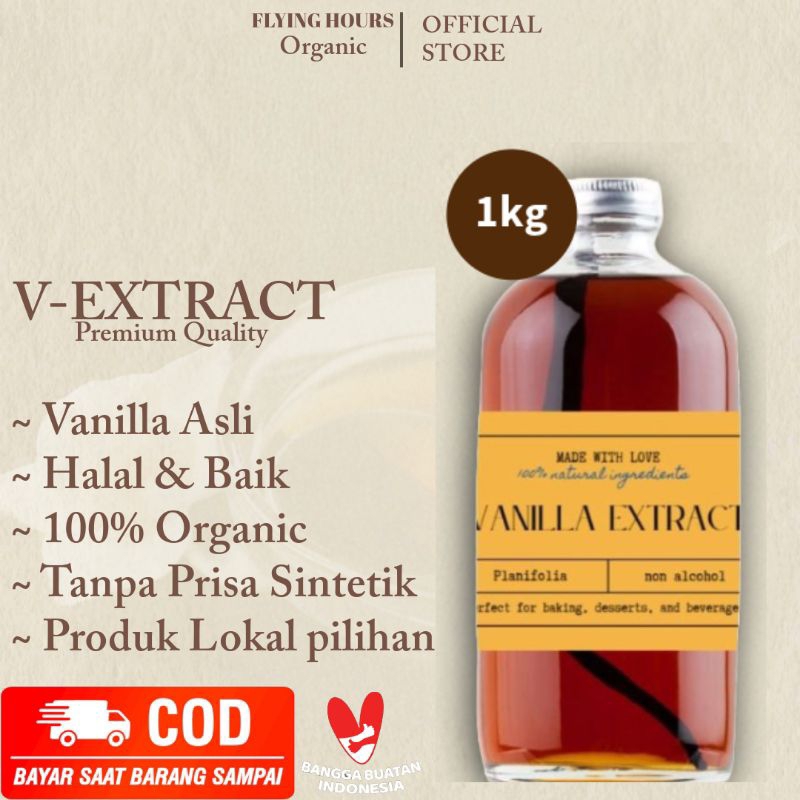 

1000ml Vanilla Extract Dengan Beans Dalam Kemasan Premium Gourmet HomeMade halal