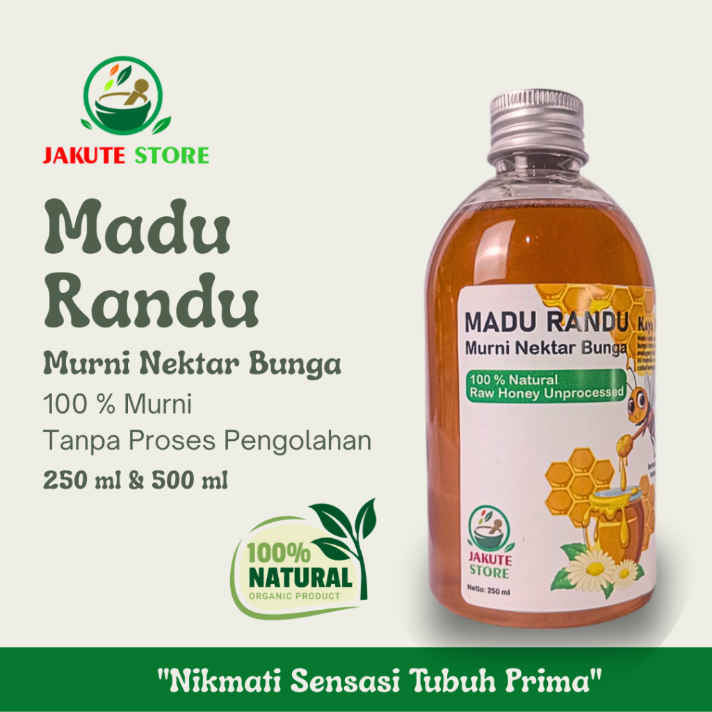 

Madu Randu Murni Nektar Bunga Tanpa Olahan | JAKUTE