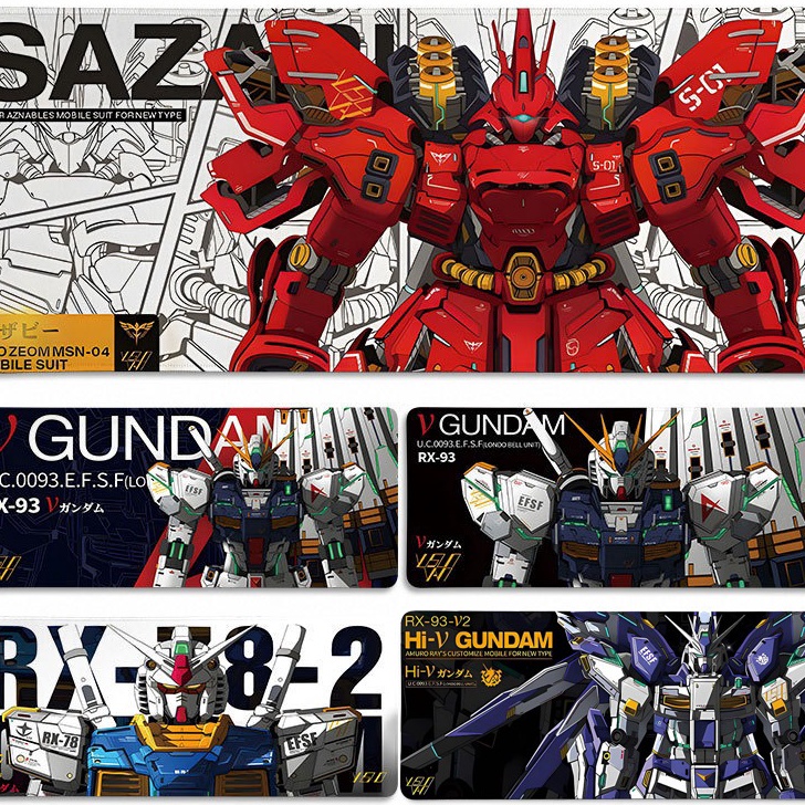 Miliki PREMIUM DESKMAT MOUSE PAD PANJANG ROBOT GUNDAM LARGE KEYBOARD MOUSEPAD GAMING ANTI SLIP GUNPL