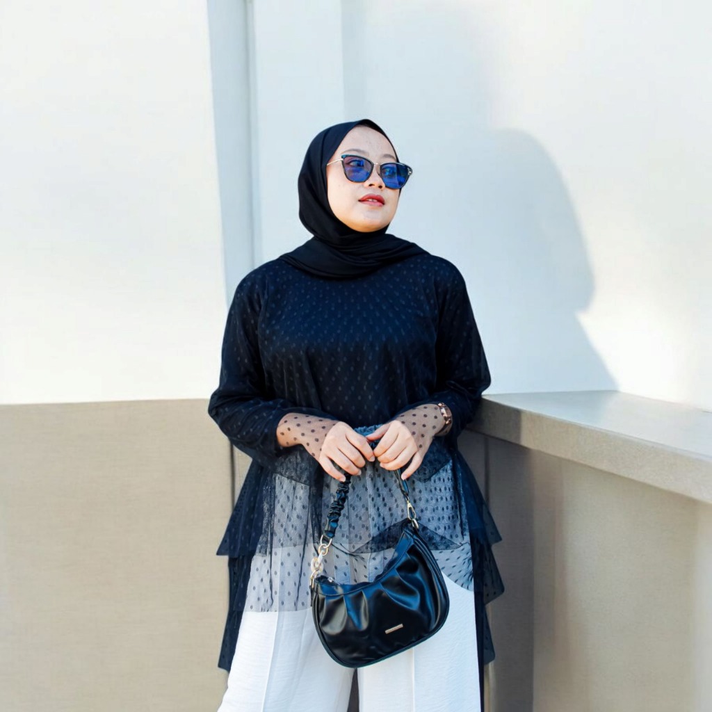 Outer Tunik Kebaya Tile Doty // Blouse Kekinian // Tunik Kondangan Wisuda