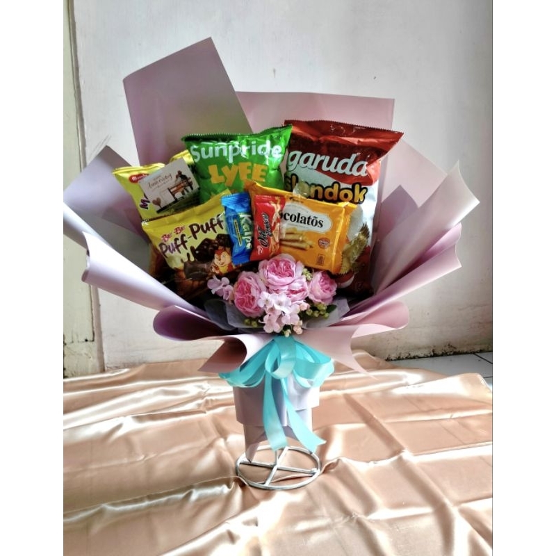 

buket snack anniversary|| buket ulang tahun