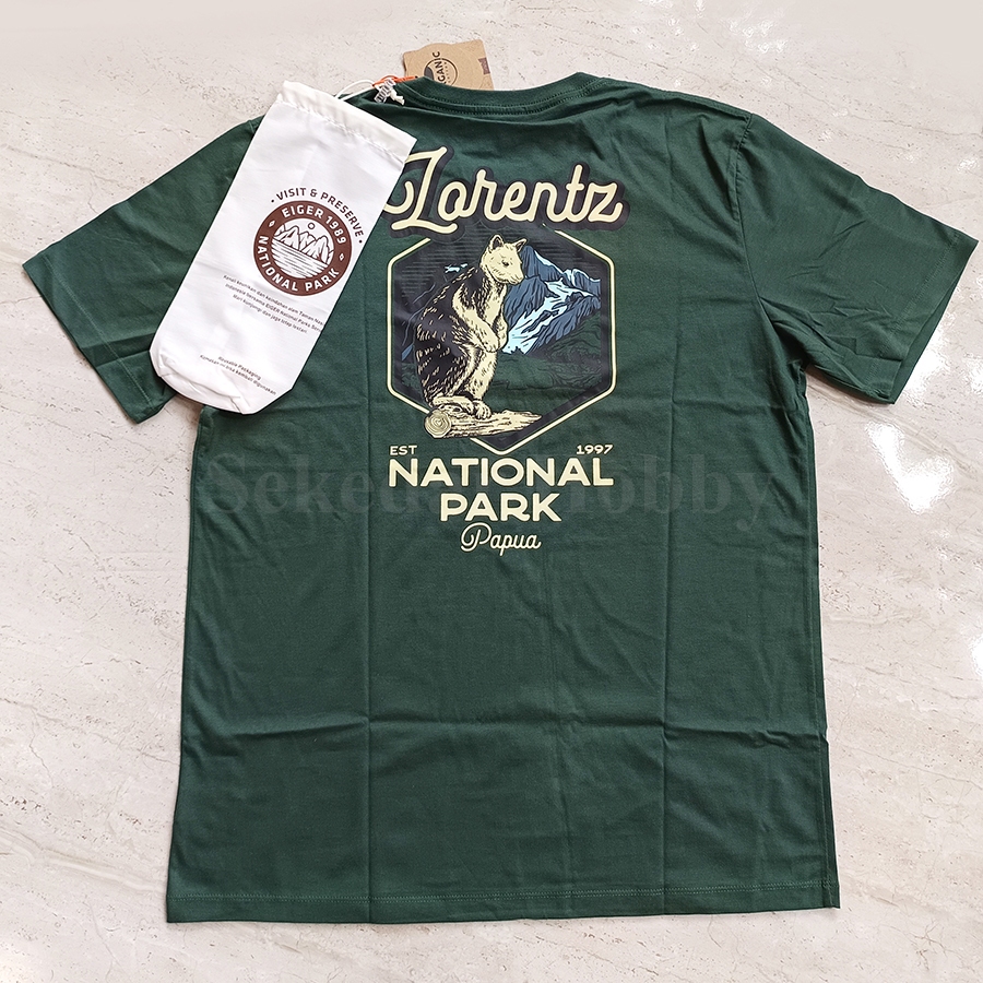 KAOS TAMAN NASIONAL PARK LORENTZ PAPUA NATIONAL PARK TEES OLIVE