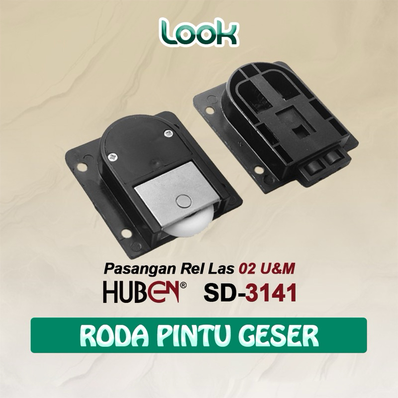 [ 1 Set ] Roda Pintu Lemari Sliding SD - 3141 Huben | Roda Pintu Lemari Geser