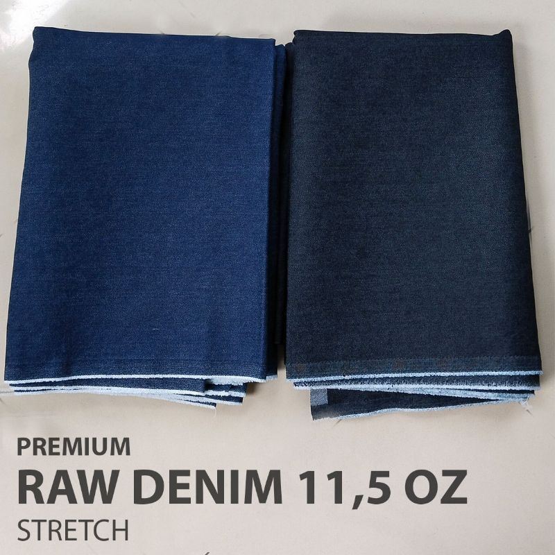 Kain Jeans stretch | Raw Denim stretch premium | Bahan Jeans melar rigid