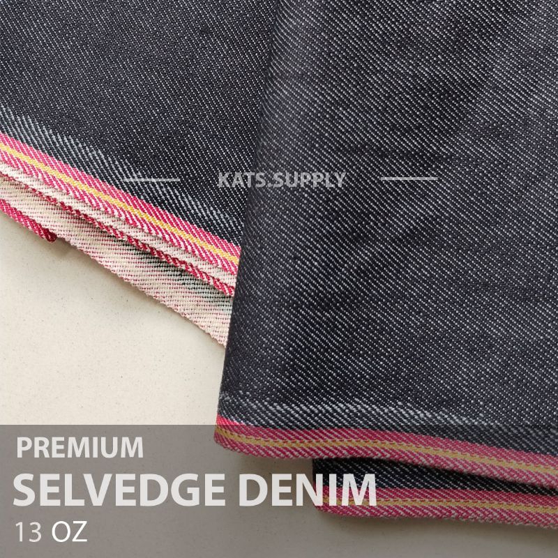 Bahan Selvedge Denim 13 oz | Selvedge jeans non stretch rigid | Kain selvedge raw tidak melar