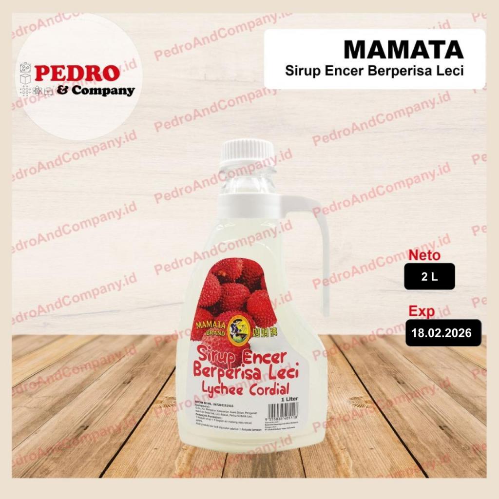 

Mamata sirup syrup encer rasa leci lychee 2 liter