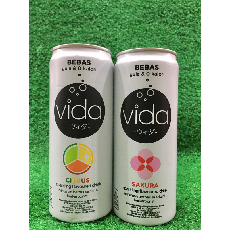 

Vida Sparkling Flavoured Can Drink Zero Sugar & Calories Minuman Kaleng Berperisa Berkarbonat Tanpa Gula & 0 Kalori 325ml Impor Malaysia HALAL
