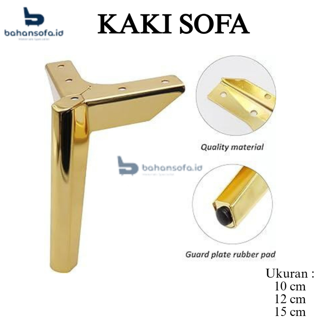 KAKI SOFA GOLD / KAKI FURNITURE EMAS / KAKI SOFA EMAS / SOFA LEG / KAKI MEJA / KAKI GOLD