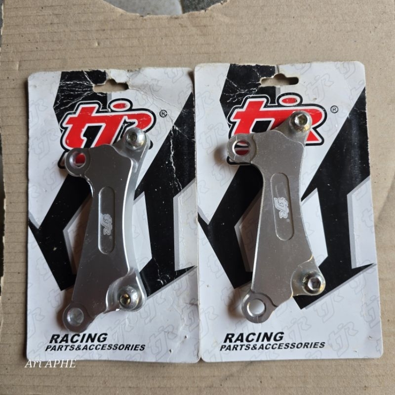 bracket kaliper depan full CNC TJR racing disk 260mm honda BEAT SCOOPY SPACY VARIO 110 125 150