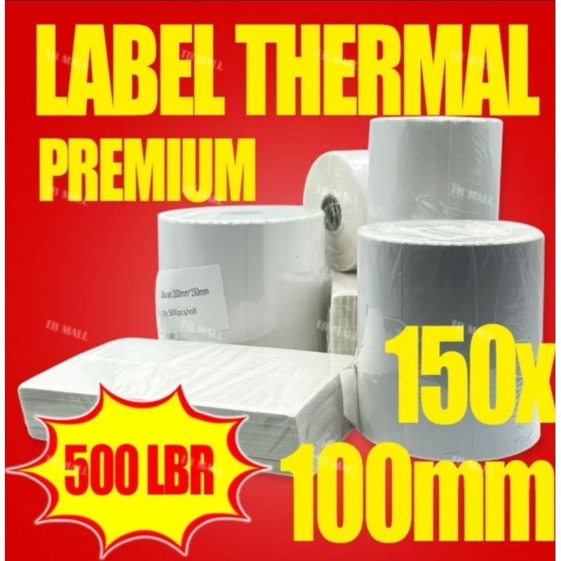 

kertas thermal paper stiker A6 500 lembar 100x150MM