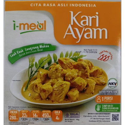 

i-meal Kari Ayam Siap Saji 90 gram