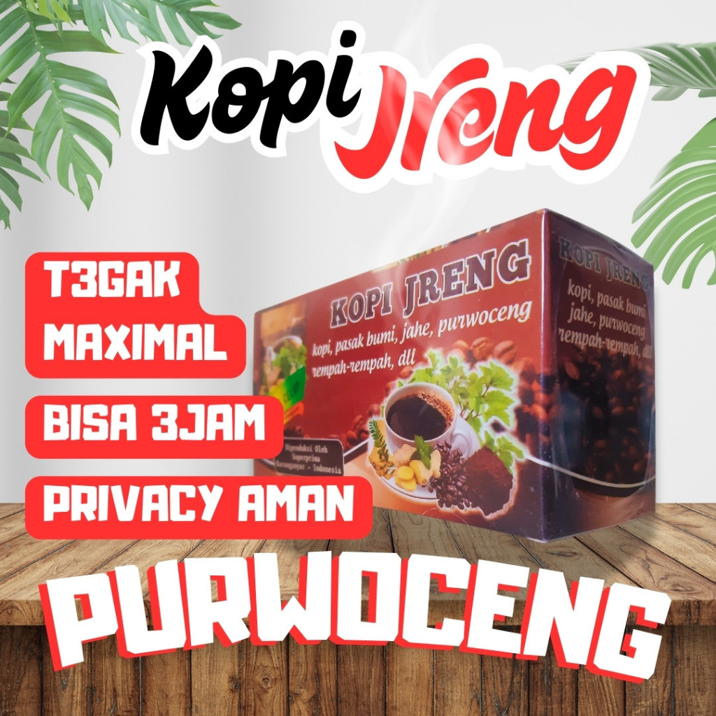 

KOPI JRENG Kopi Kuat Pria dengan Purwoceng – Herbal Alami untuk Energi dan Daya Tahan – Tahan Lama & Bertenaga