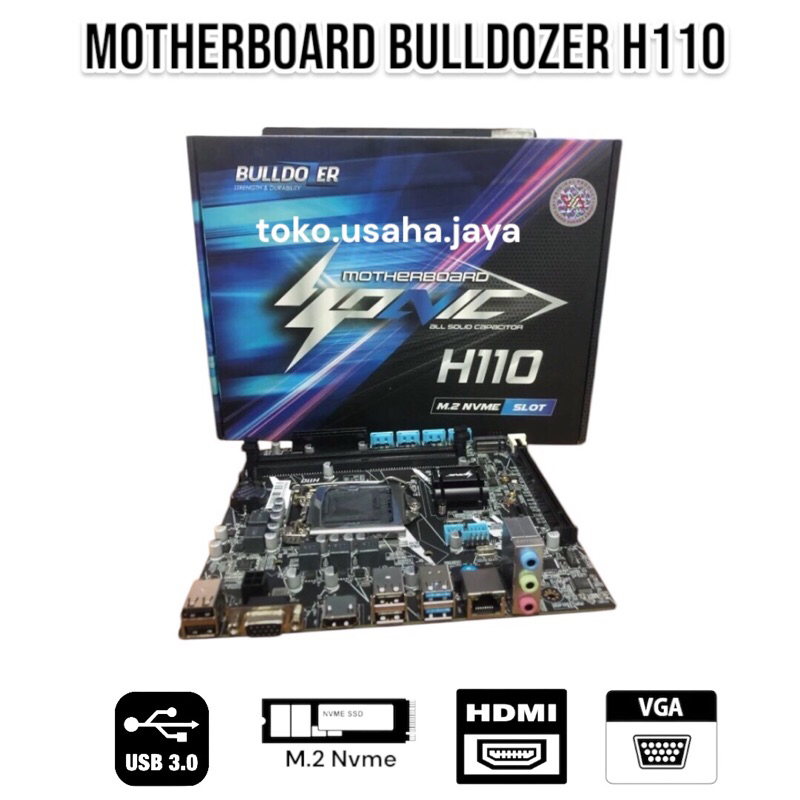 Motherboard Bulldozer H110 M2 Nvme LGA1151 Ddr4