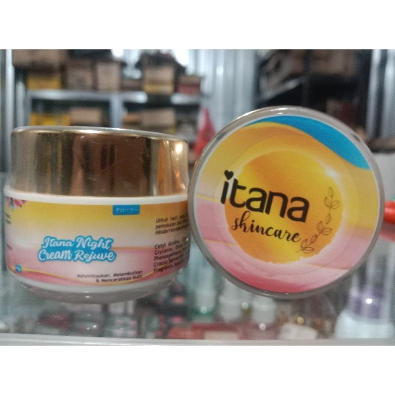 itana night cream rejuve | krim malam untuk mencerahkan wajah