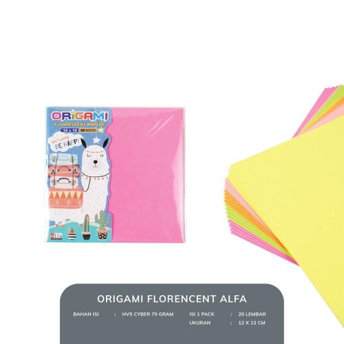 

Kertas Origami Alfa 12x12cm Isi 25 Pack
