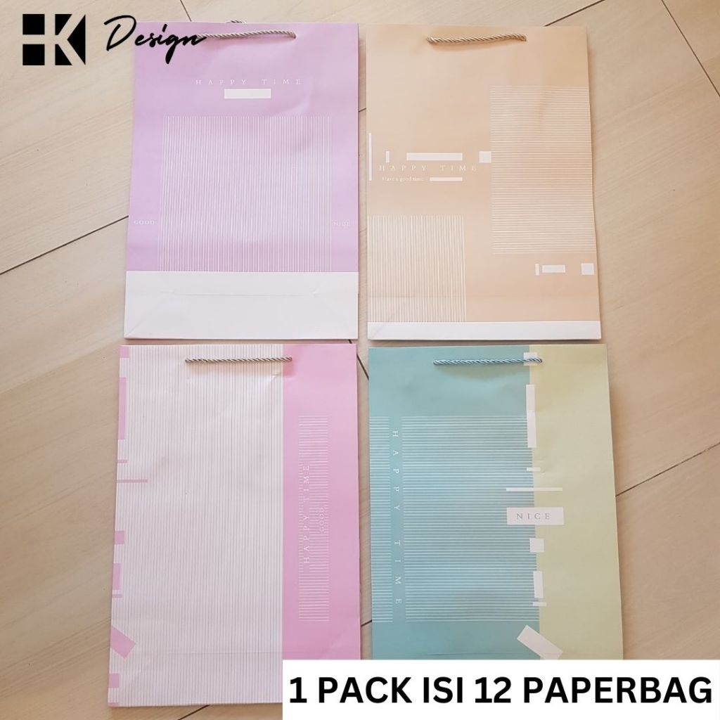 

[SD-361 12 PCS] PAPERBAG MOTIF UKURAN 43X30X12 TAS KADO ULANG TAHUN GOODIE BAG MOTIF