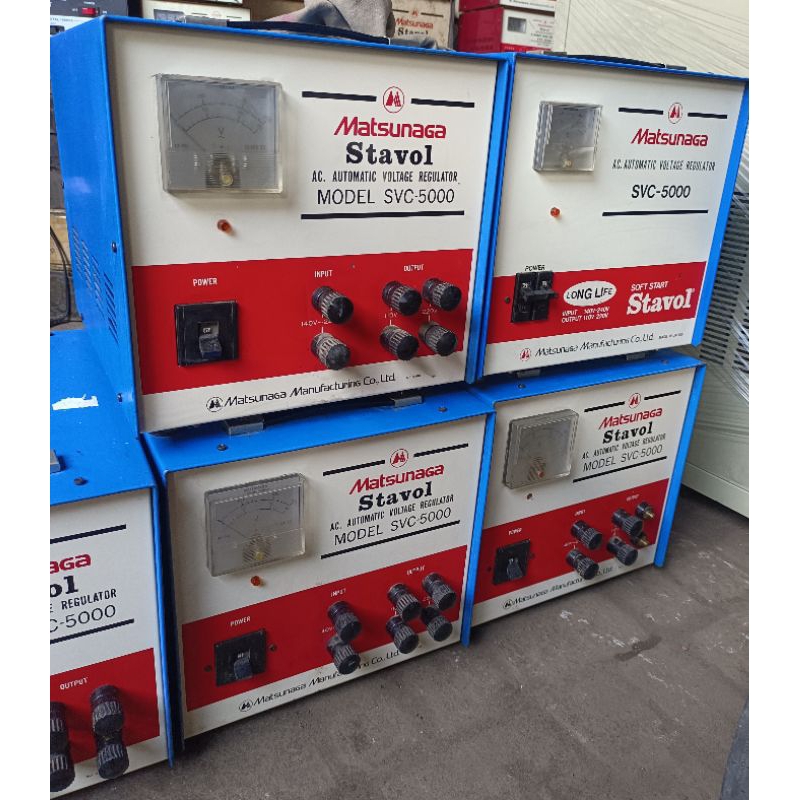 Matsunaga Stavolt Ac Automatic Voltage Regulator Model SVC - 5000 Original Japan