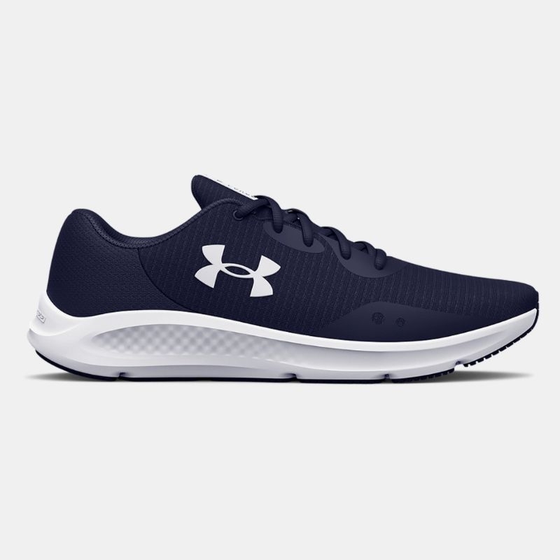 SEPATU RUNNING UNDER ARMOUR CHARGED PURSUIT 3 NAVY ORIGINAL BIG SIZE 45