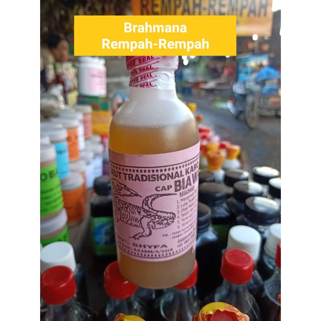 

Minyak Karo cap Biawak ASLI 250ml Asli (DIJAMIN ASLI NO 1)