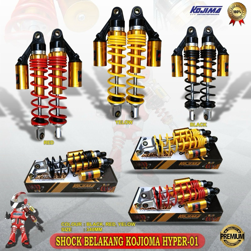 SHOCK TABUNG 340 MM KOJIMA HYPER KJ01SUPRA , GRAND
