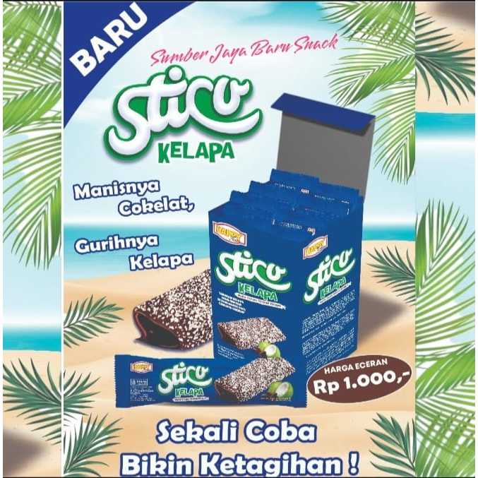 

Sticu Wafer Crepes Cokelat Kelapa | Isi 20 Pcs | Happy Time