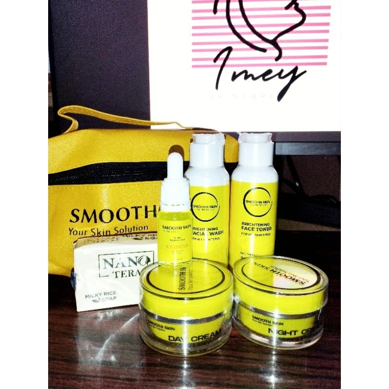 Krim Pemutih Wajah Smoothskin Glowing Nanotera Cream Smooth Skin Whitening Skincare PerawaPerawatan 