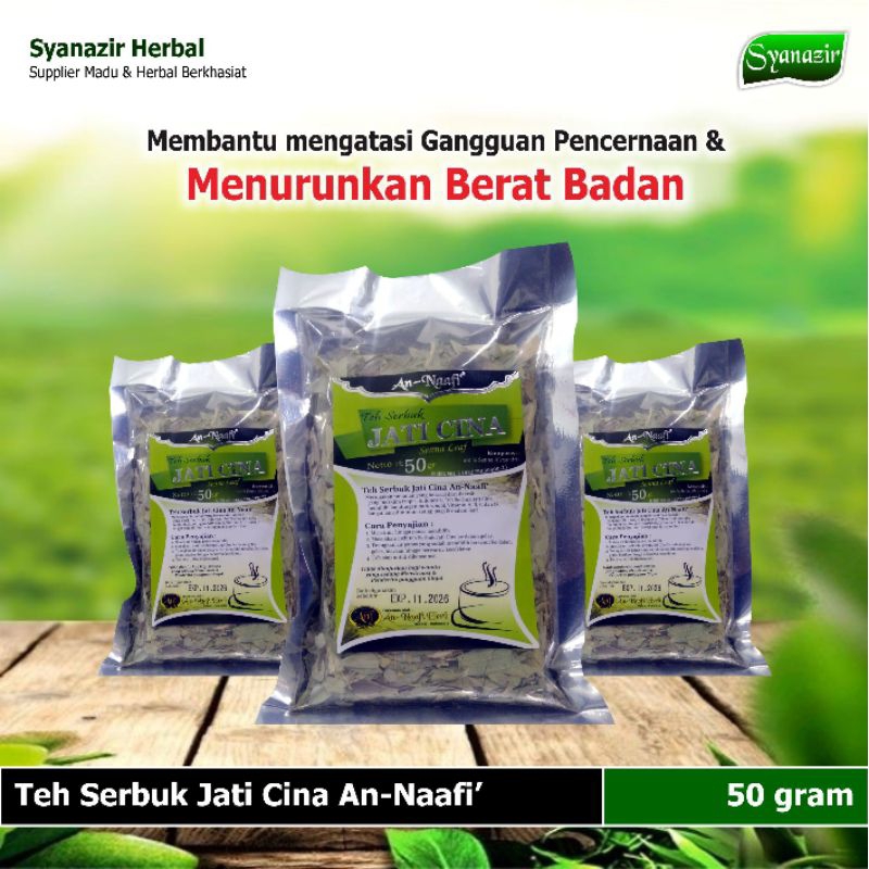 

Teh Serbuk Jati Cina An-Naafi 50 gr