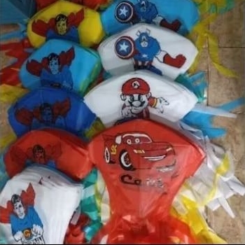 layangan plastik karakter isi 2 pcs
