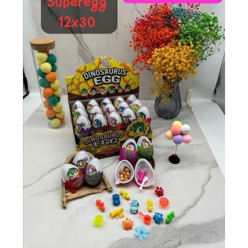 

Permen Jajanan Anak Warung Dinosaurus EGG Coklat Bentuk Telor Isi 30 Pcs