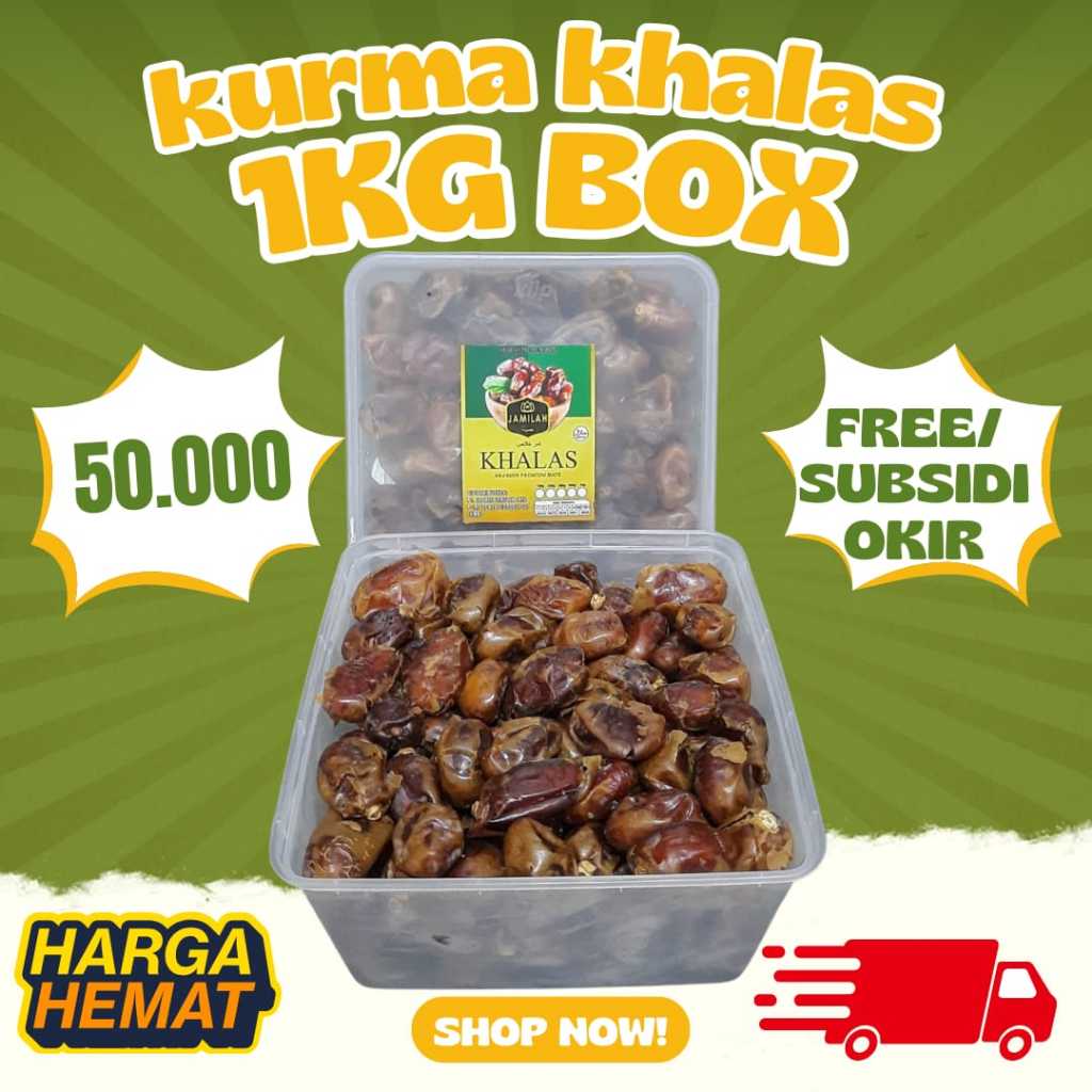 

KURMA KHALAS 1KG BOX JAMILAH