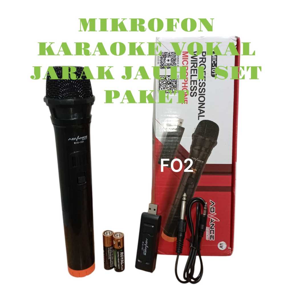 F02 ADVANCE ADVAN ADVANTE ORIGINAL GARANSI 1 TAHUN MIC WIRELESS SINGLE MIK WIRELESS SINGLE MIX HANDL