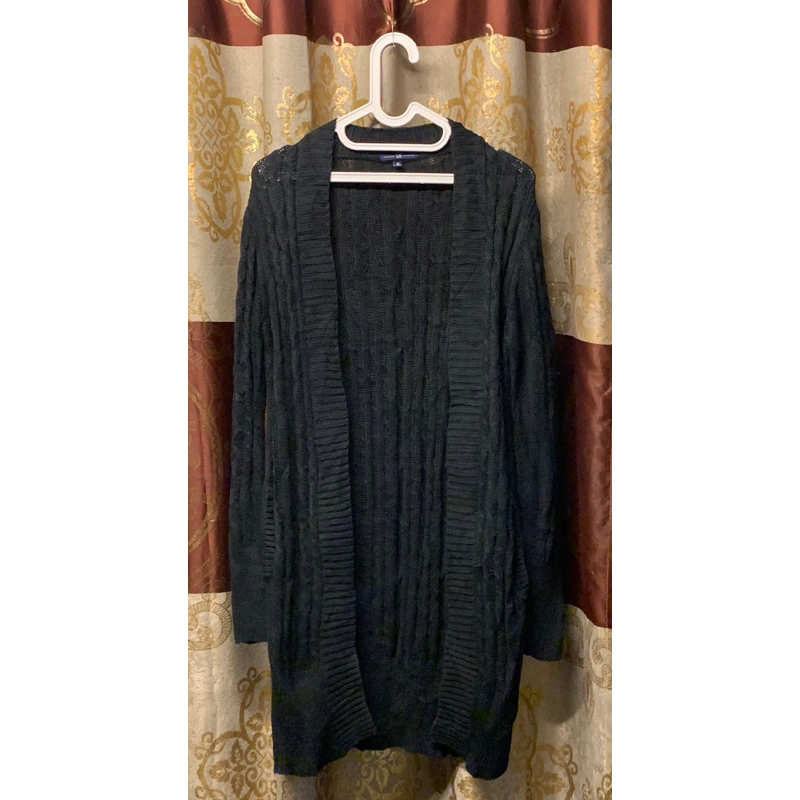 branded GAP fulltag - preloved long cardigan rajut full kepang / cardigan outer knitwear premium nav