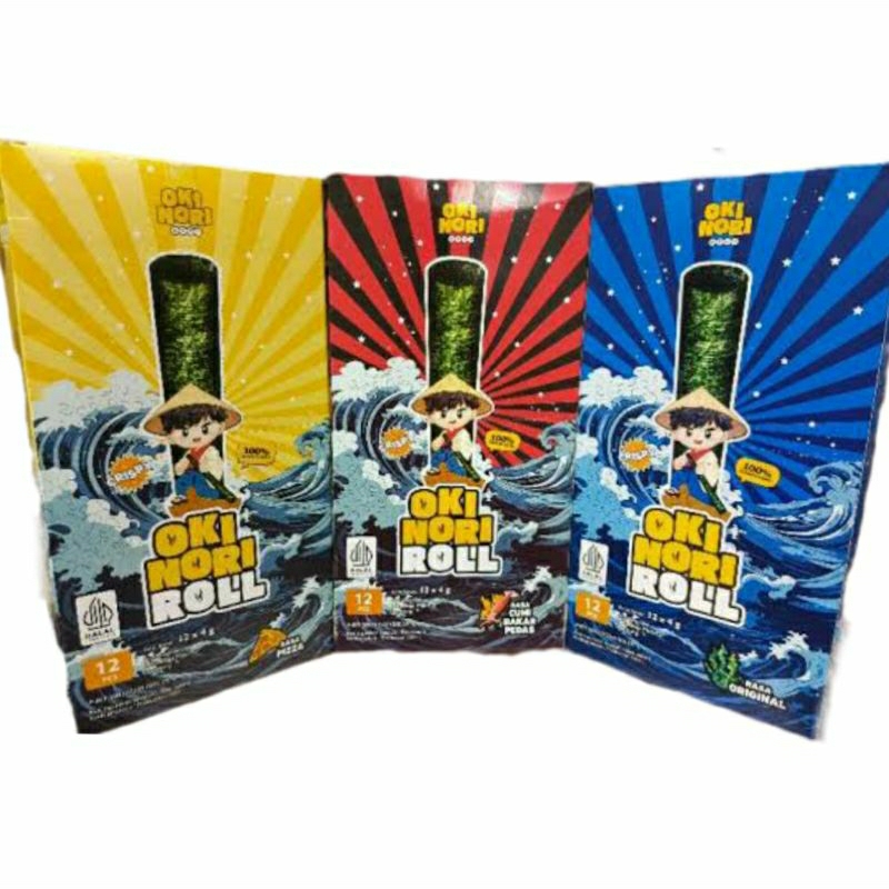 

Snack Rumput Laut Oki Nori Roll 4g X 12pcs