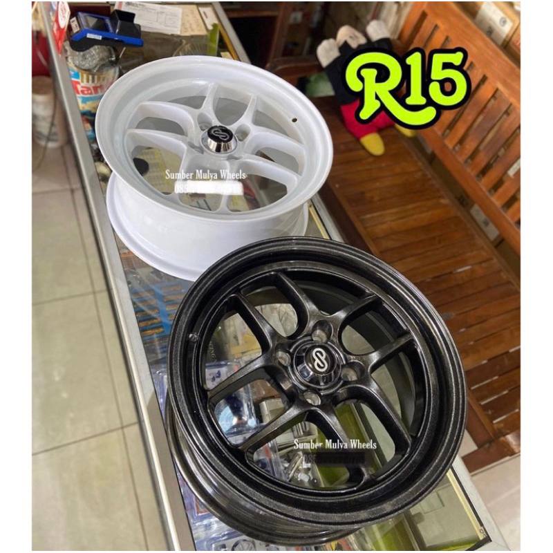 (1pc) Velg R15 Enkei tuning SC14. Sumber Mulya Wheels. Velg mobil. toko velg Semarang. Velg ban Sema