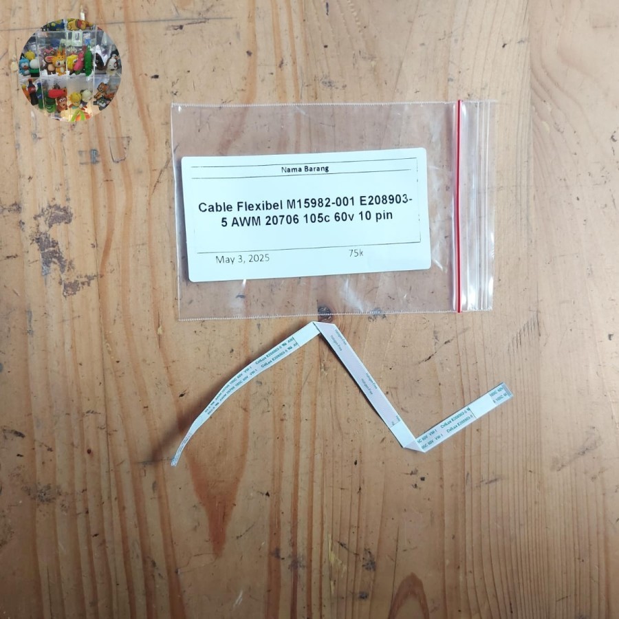 Cable Flexibel M15982-001 E208903-5 AWM 20706 105C 60V 10 PIN